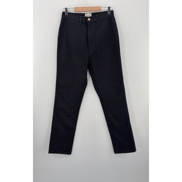 B44 Doen Lena High Rise Vintage Straight Jeans Black Womens 28 Old Money - Picture 5 of 13